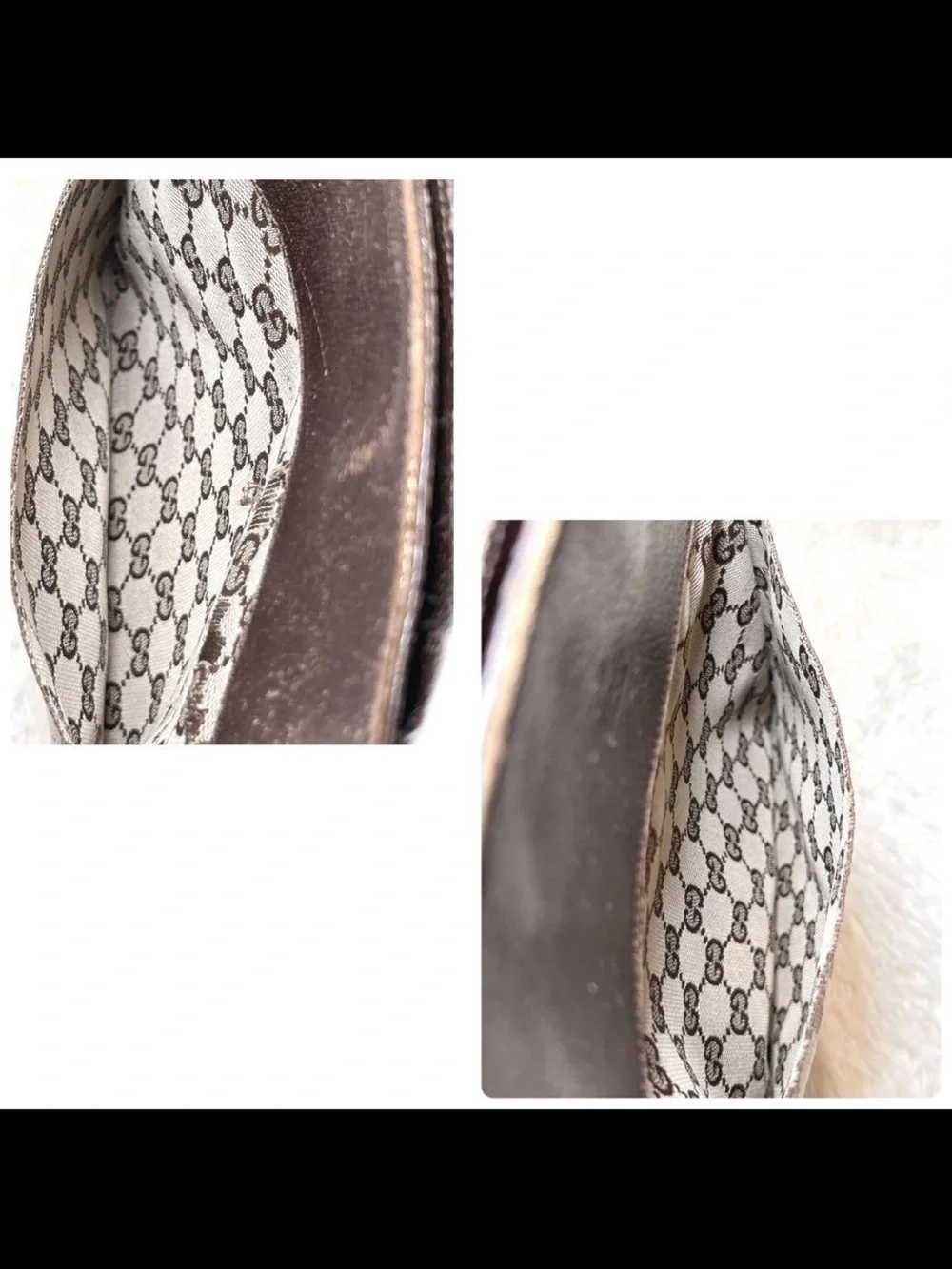 Gucci Beige/Brown GG Canvas Messenger with Green-Red Web Strap